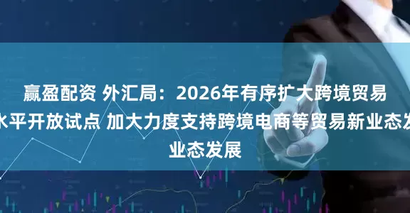 赢盈配资 外汇局：2026年有序扩大跨境贸易高水平开放试点 加大力度支持跨境电商等贸易新业态发展