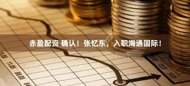赤盈配资 确认！张忆东，入职海通国际！